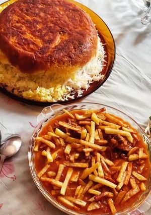 عکسی از دستور قیمه پلو
