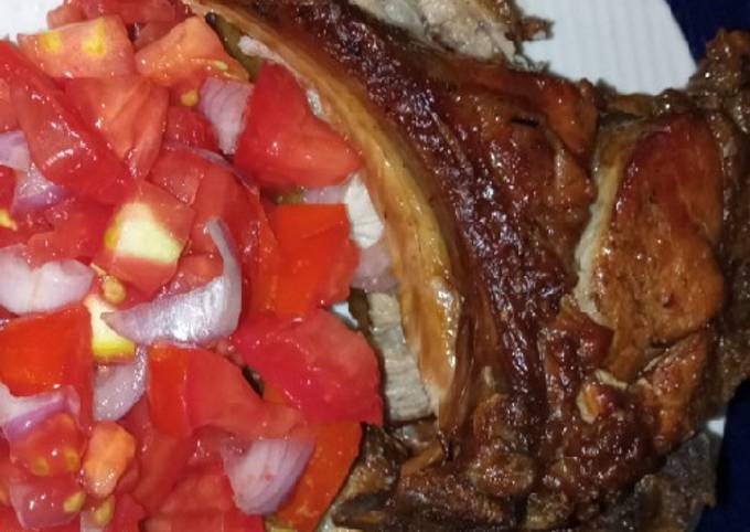 Pan fried pork chops