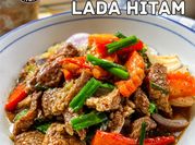 Gambar daging black pepper halia
