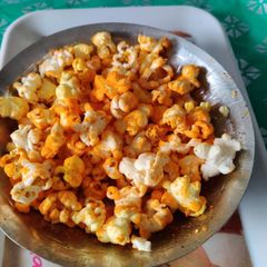 A picture of Cheese masala popcorn.