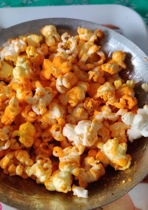 A picture of Cheese masala popcorn.