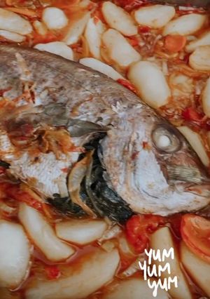 Foto de Peixe assado com Batatas