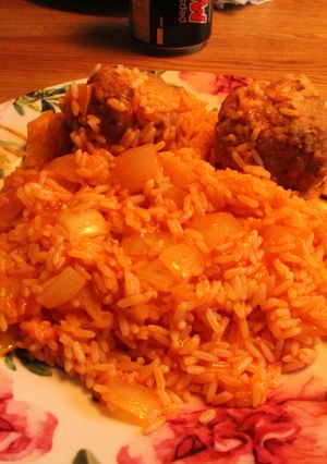 Una foto de Arroz albondigado