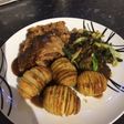 Bacon and onion pudding