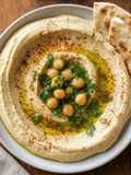 Hummus libanés cremoso auténtico