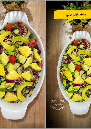 صورة لوصفة سلطه الوان الربيع المنعشه🥗🥗🍃👏