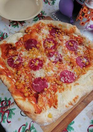 Házilag készített pizza recept fotója