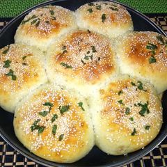Chicken stuffed buns A picture of Chicken stuffed buns.