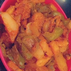 Aloo shimla mirch A picture of Aloo shimla mirch.