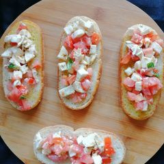 Bruschetta Caprese A picture of Bruschetta Caprese.
