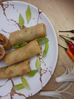 A picture of Chicken Spring Roll.