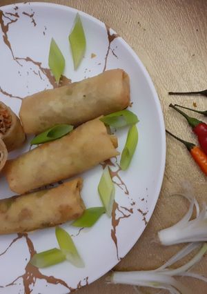 A picture of Chicken Spring Roll.