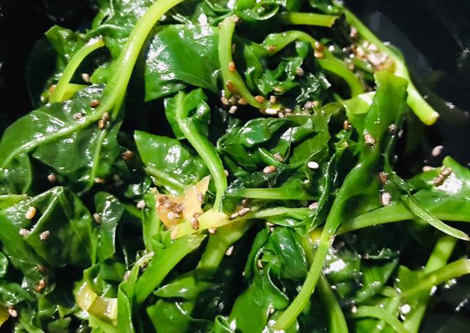 Simple Way to Make Super Quick Homemade Sweet spinach salad