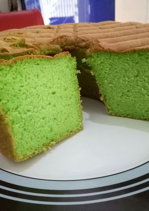 Foto resep Bolu Pandan Lembut (4 Telur)