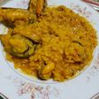Arroz con mejillones y Ali oli