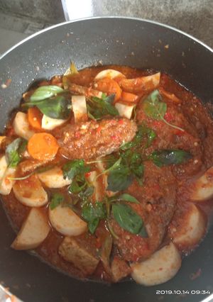 Foto resep Ikan tengiri bumbu merah.. muantap anti gagal🌺🌺