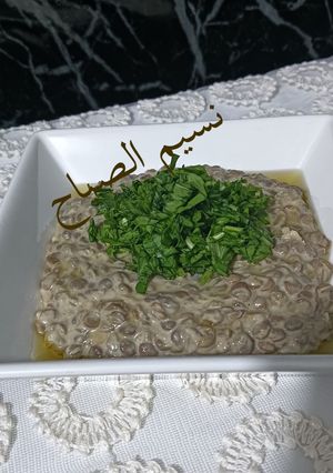 صورة لوصفة #المريول_السوبر سلطه العدس الاسمر