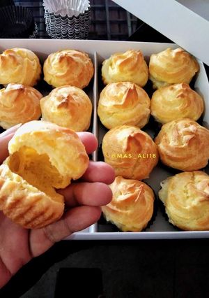 Foto resep Soes vla durian - mini durian choux