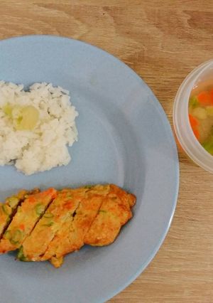 Foto resep Telur gulung dan sayur tiga serangkai MPASI 1y+