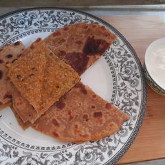 Mughlai parantha A picture of Mughlai parantha.