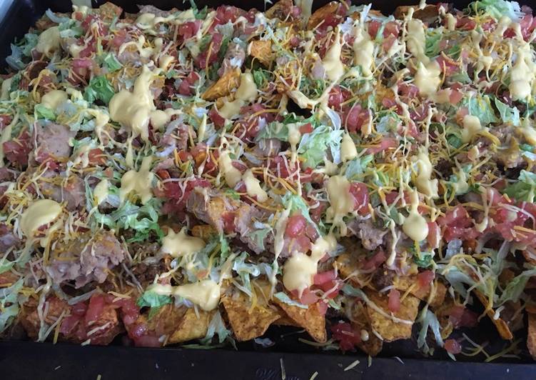 Recipe of Super Quick Triple Blazing Hot Loaded Nachos