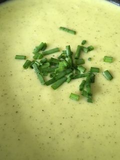 Una foto de Crema de calabacín para Thermomix
