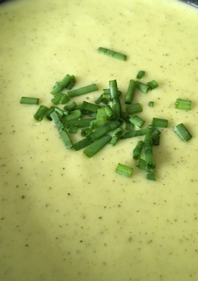 Una foto de Crema de calabacín para Thermomix