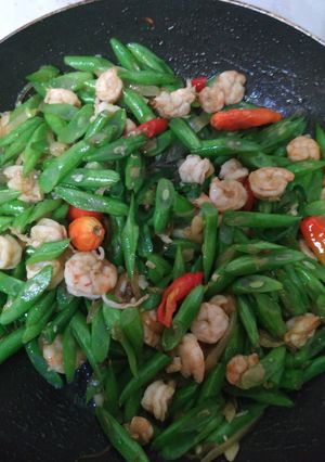 Foto resep Tumis buncis udang