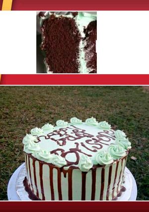 A picture of Mint chocolate cake #dessert #teamAlpha #luhyadishes.