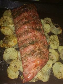 Una foto de Costillas al horno con miel