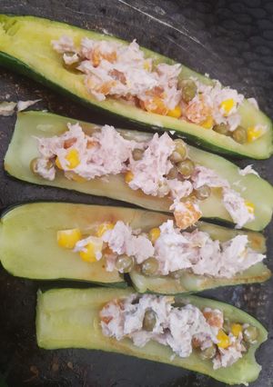 Una foto de Calabacitas con atún
