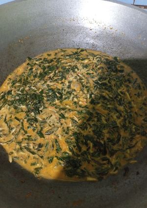 Foto resep Gulai daun singkong ikan teri medan