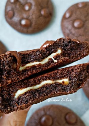Foto resep Oat Chocolate stuffed Cookies