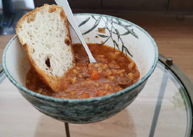 Step-by-Step Guide to Prepare Speedy Slow Cooker Beef barley soup