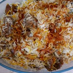 A picture of Mutton yakhni pulao.