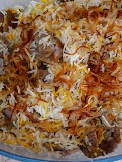 A picture of Mutton yakhni pulao.