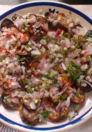 A picture of Brinjal salad.