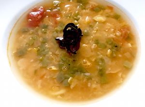 Una foto de Sopa de habas