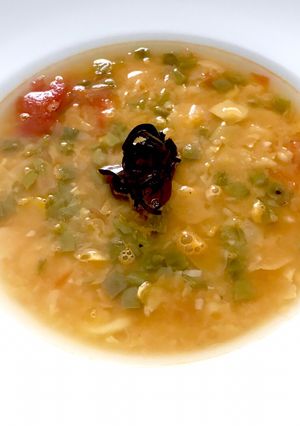 Una foto de Sopa de habas