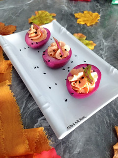Foto resep Pink deviled egg