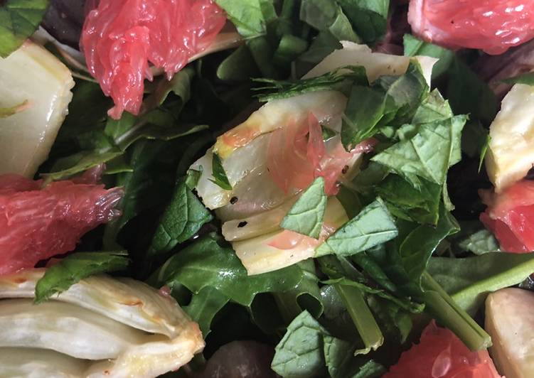 Recipe of Super Quick Homemade Fennel and grapefruit salad - vegan