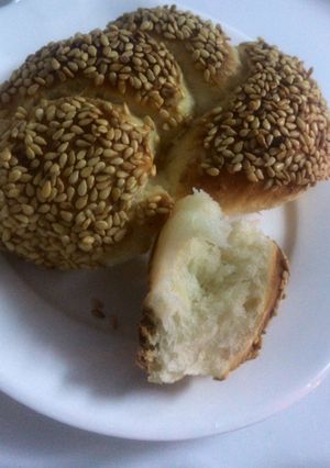 صورة لوصفة خبز السميت التركي 😋😋😋