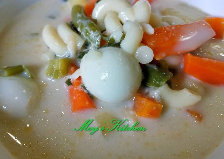 Sup susu telur puyuh Sup susu telur puyuh