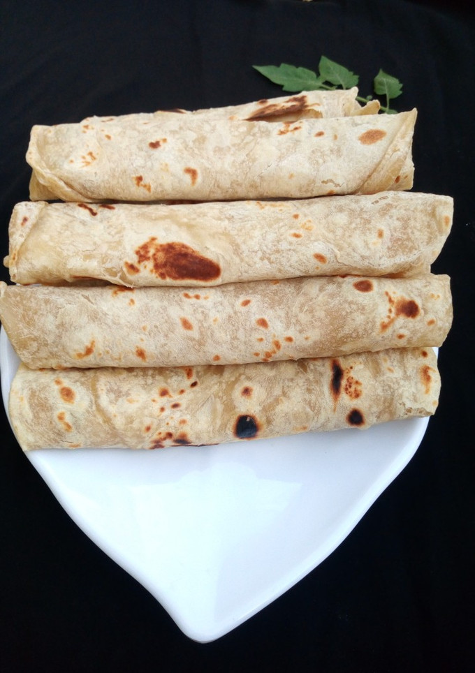 A picture of Soft layered chapatti.