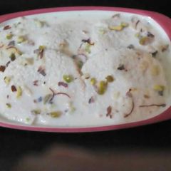 A picture of Bread Rasmalai.