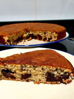 Una foto de Tarta de almendra y chocolate