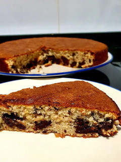 Una foto de Tarta de almendra y chocolate