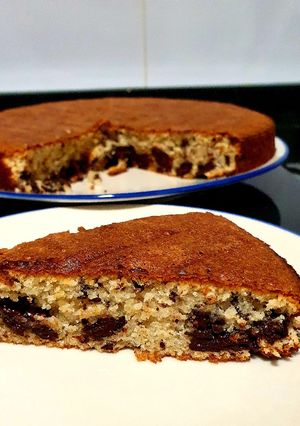 Una foto de Tarta de almendra y chocolate