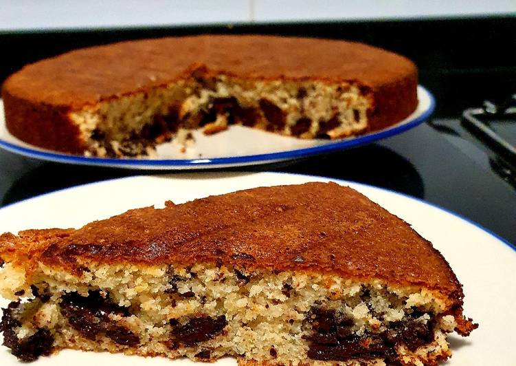 Tarta de almendra y chocolate