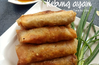 Cara Membuat Lumpia Rebung ayam Ekonomis Untuk Dijual